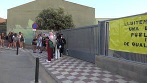 L'Institut del Pedró engega curs amb un seguiment mínim de la vaga