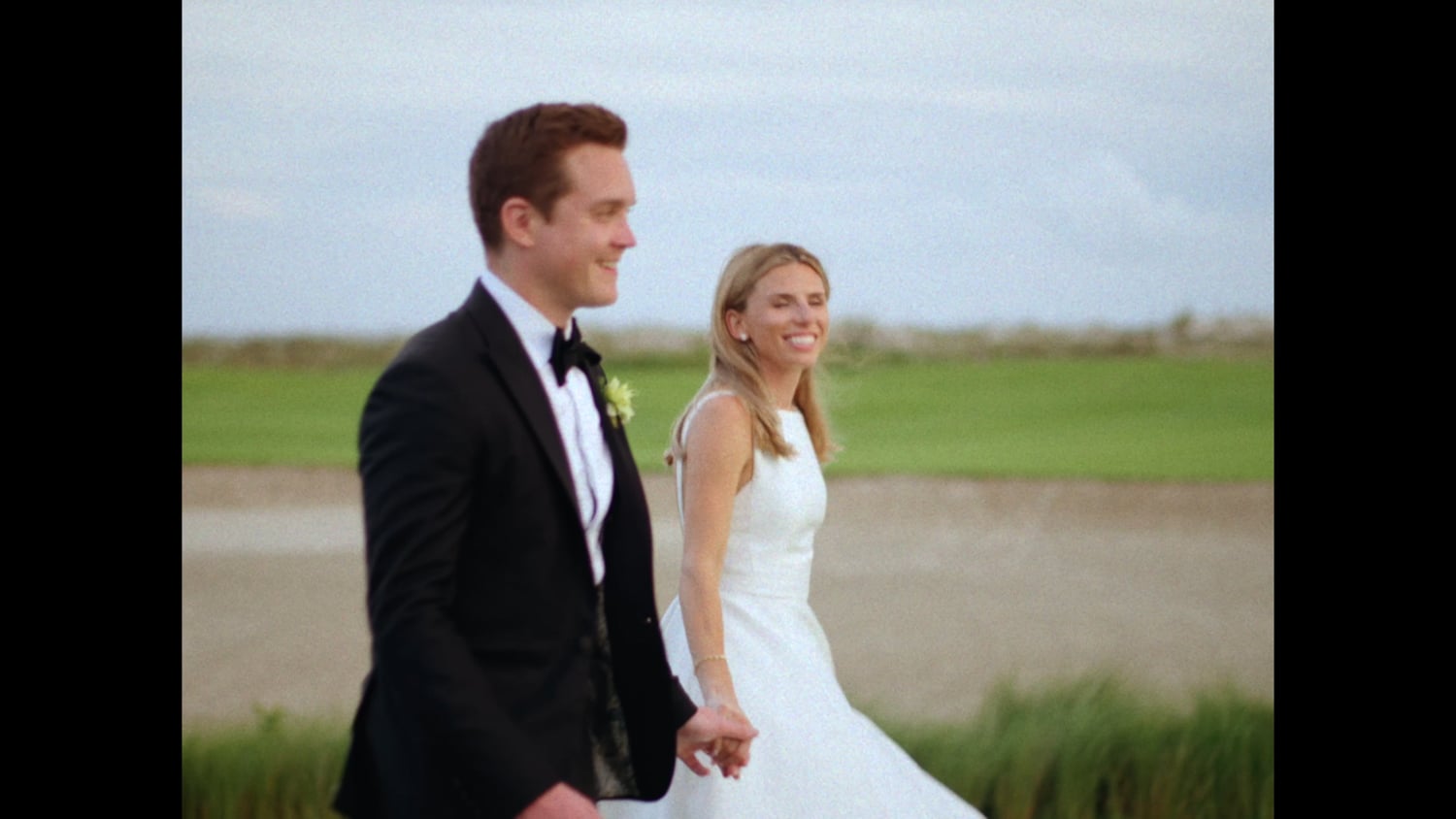 Courtney and Matt wedding film still