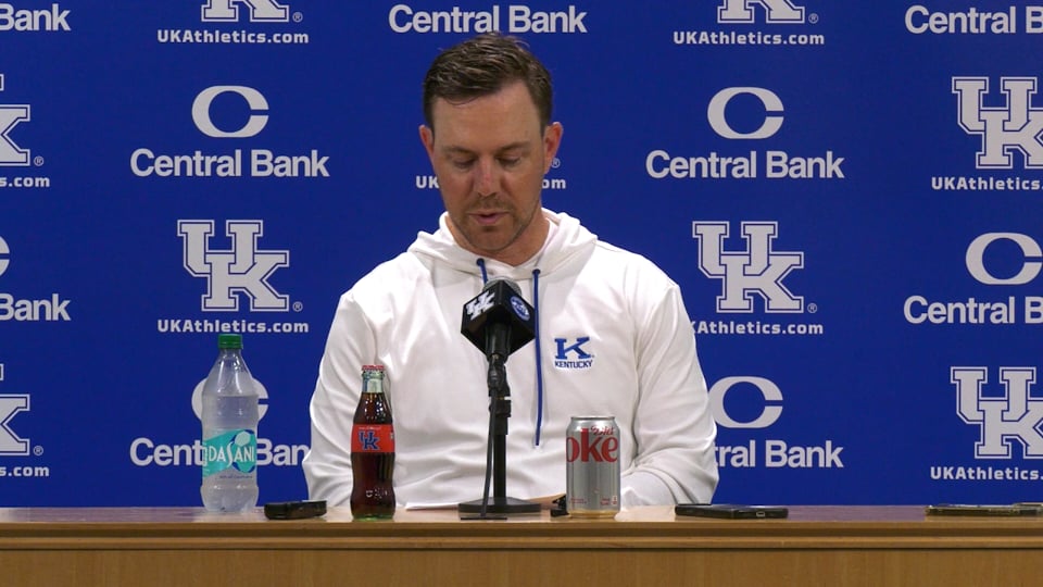 VIDEO:  Coach Will Stein Previews Saturday's UK-Alabama Showdown