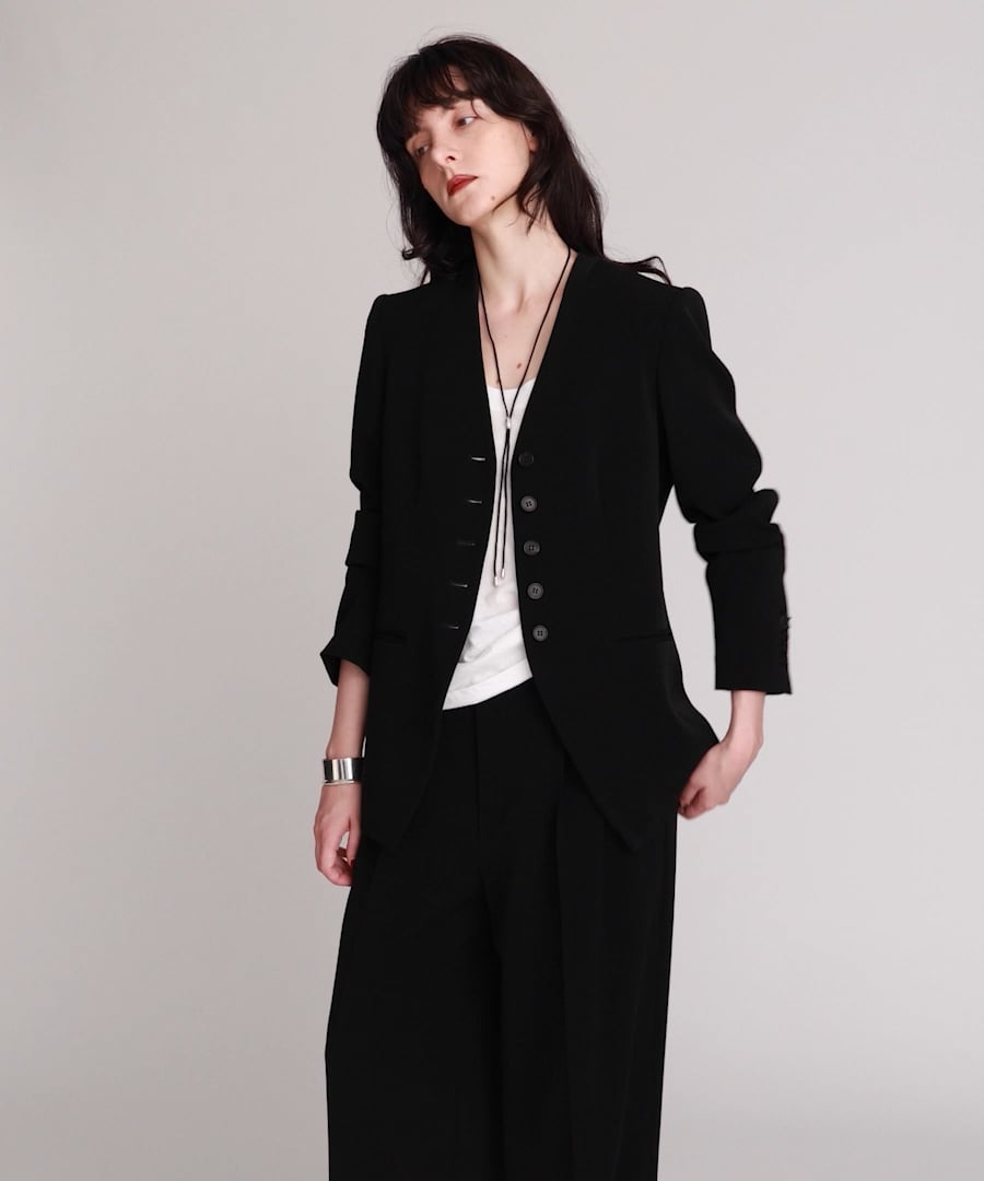 追加入荷】TAダブルクロスノーカラージャケット | [公式]BRILL（ブリル