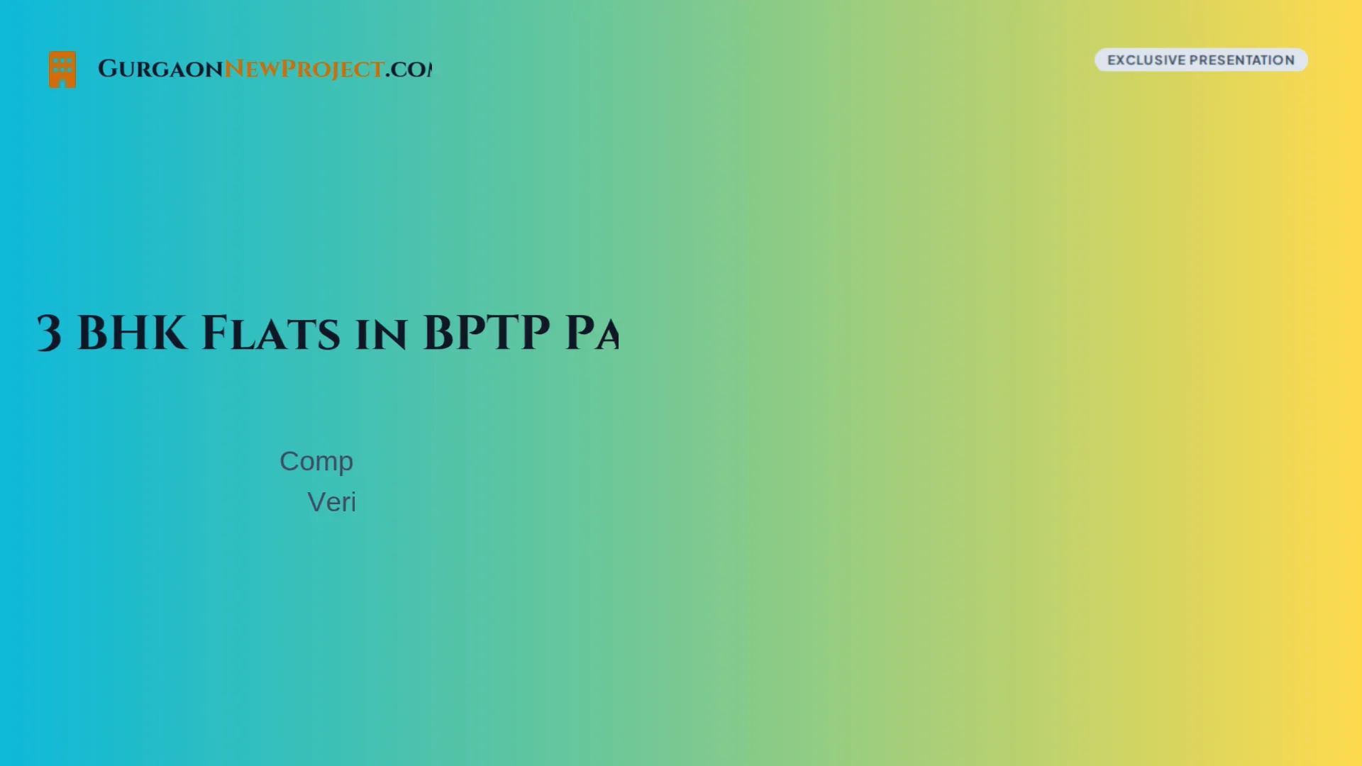3 BHK Flats in BPTP Park Elite Floors Faridabad.pptx