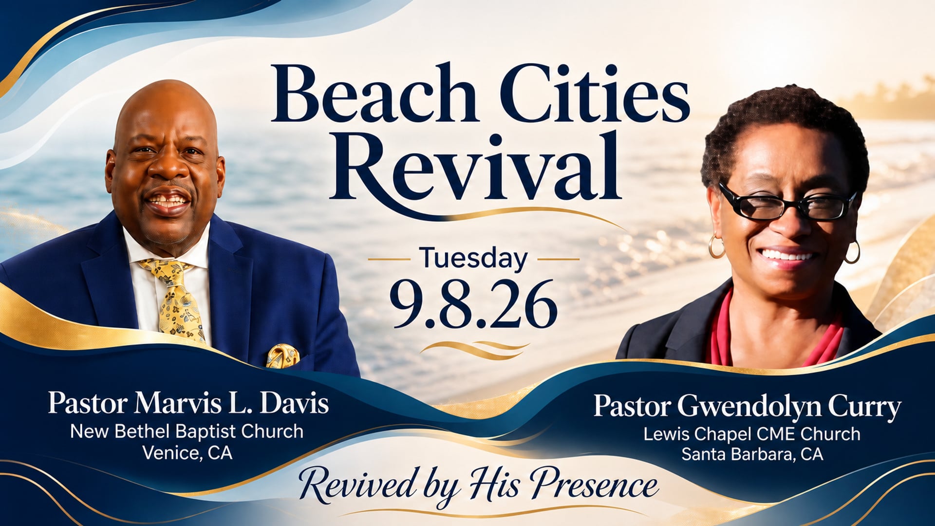 Beach Cities Revival - Tue 9.08.26 Calvary Baptist Church, Santa Monica