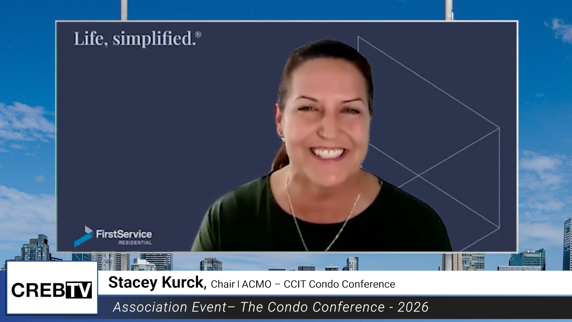 CREBTV S3 E13 with Stacey Kurck, Vice President at First Service Residential