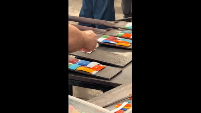 Vaso 85 Milênio Lascas Coloridas