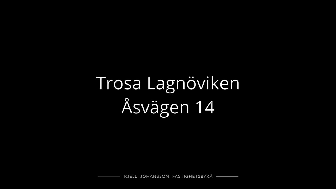 6 rum Vinterbonat fritidshus på Åsvägen 14 Trosa kommun - video