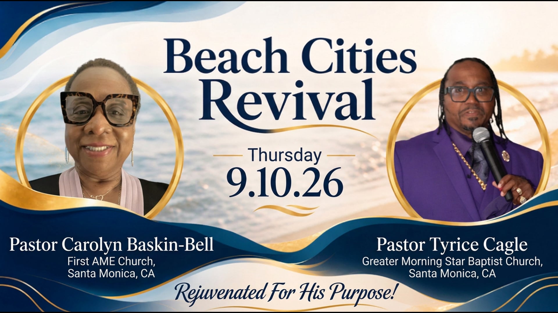 Beach Cities Revival Thu 9.10.26 Calvary Baptist Church, Santa Monica