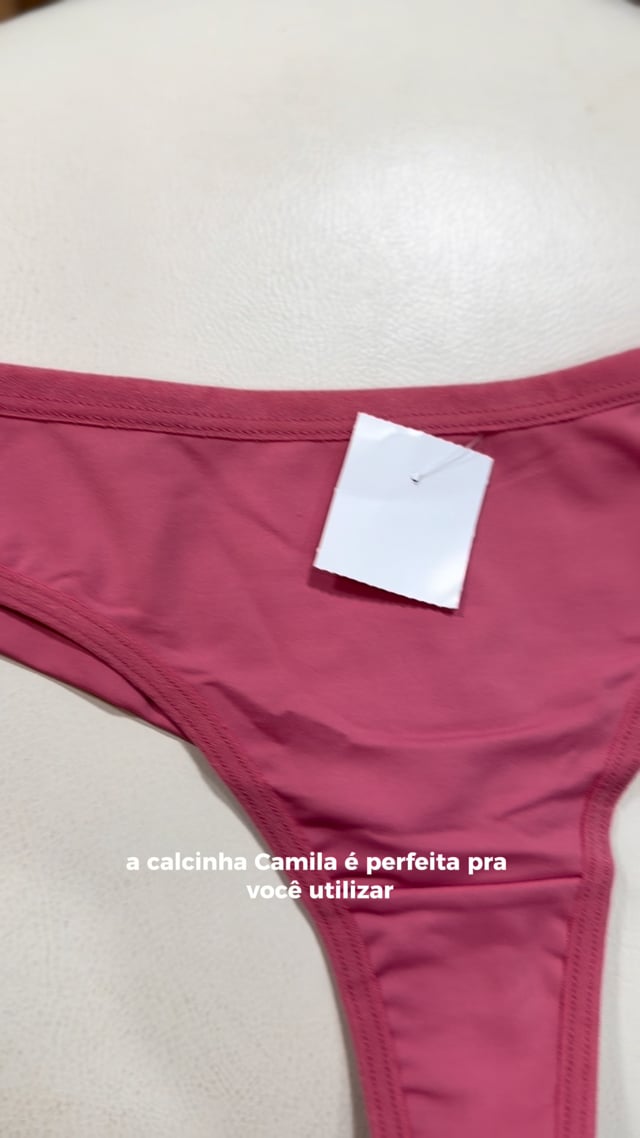 Calcinha Camila Fio Duplo Em Poliamida