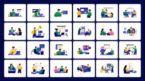 30 Animated Work Flat Illustrations, a Work Illustration by Prosymbols (Thumbnail 4 of 4)