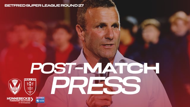 "I Was Really Proud" St. Helens Post-Match Press - Willie Peters