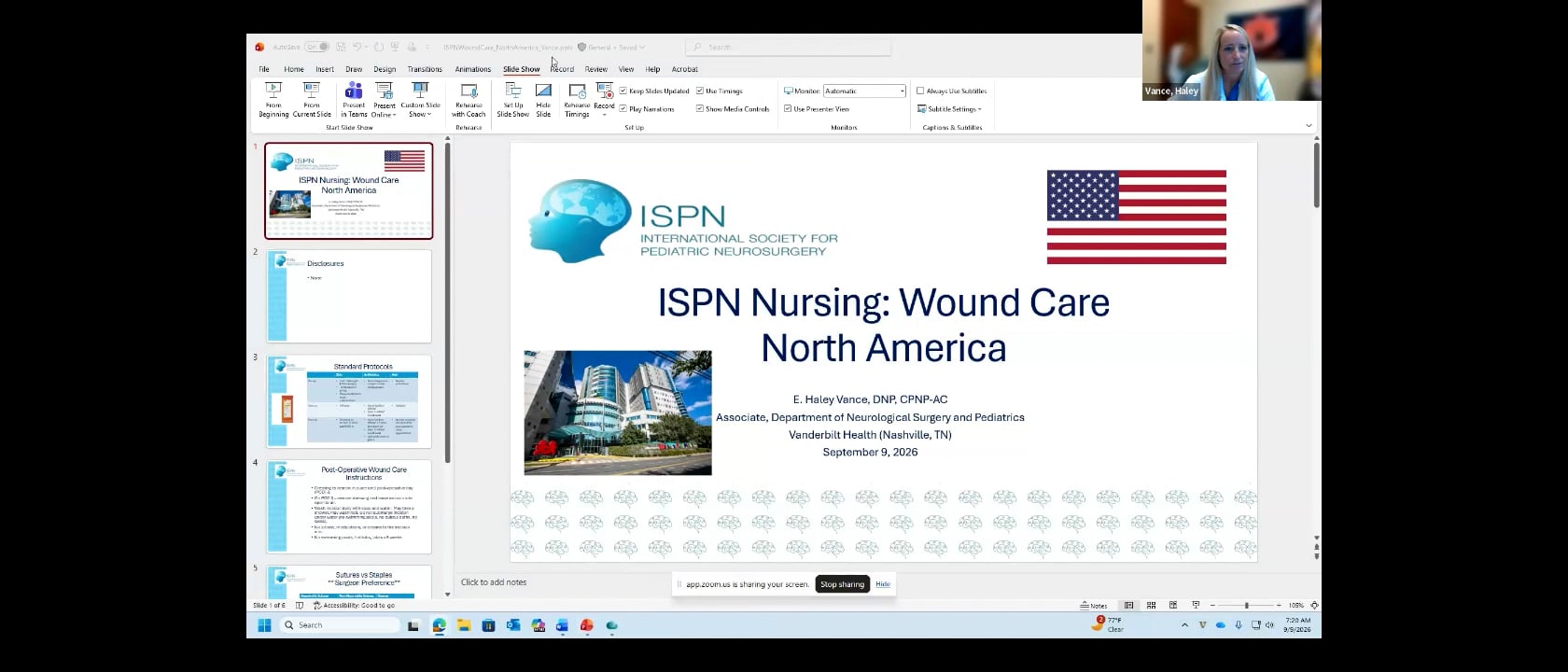 ISPN Nursing Webinar 9/26 – Wound Care ; North America