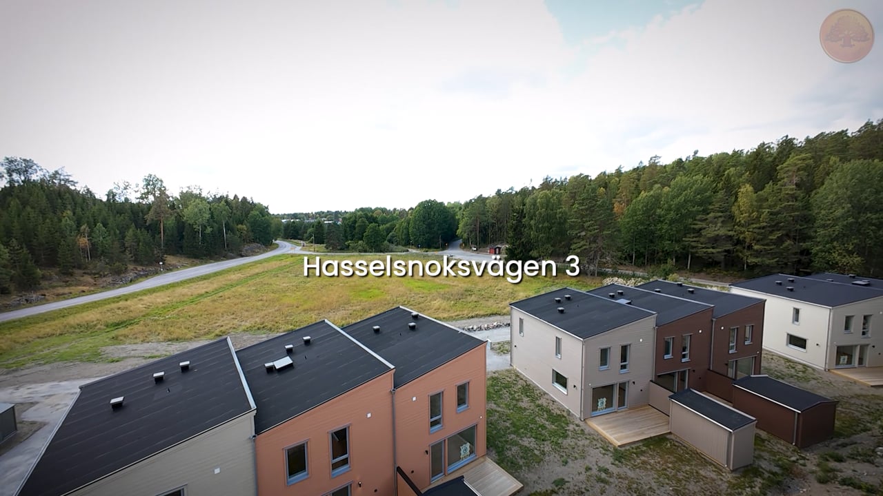5 rum Lägenhet på Hasselsnoksvägen 9 Norra Kopparmora Värmdö kommun - video