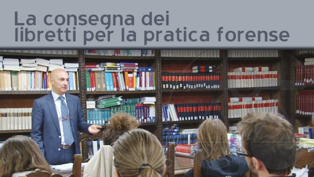 La consegna dei libretti per la pratica forense - 25/11/2011