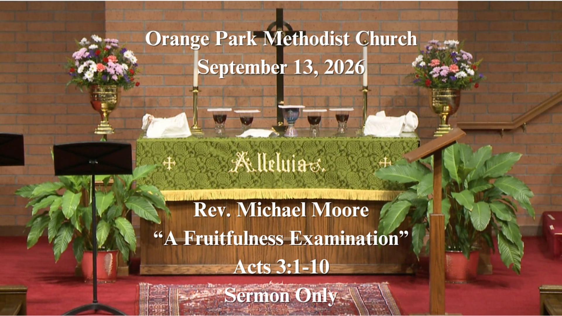 September 13, 2026 Sermon Only