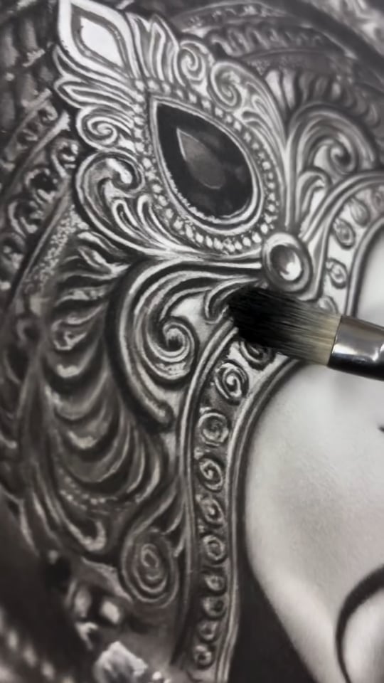 Charcoal artwork by Gunjan Daga