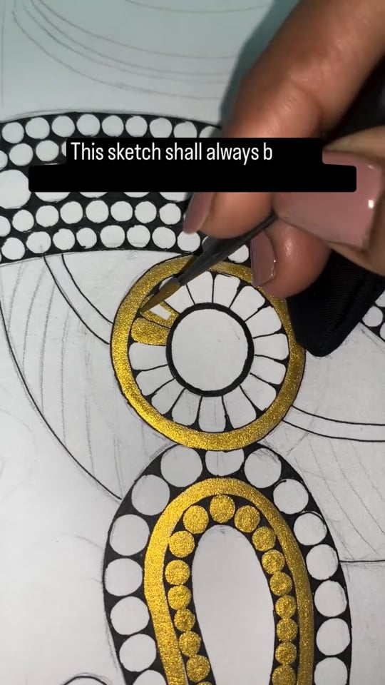 Charcoal artwork by Gunjan Daga
