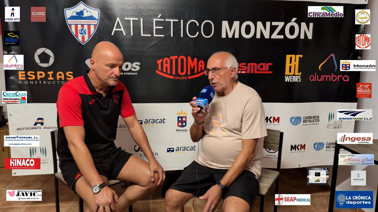 ISMAEL  MARIANI (Entrenador Monzón) At Monzón 4-3 CD Robres / J 2 / 3ª RFEF