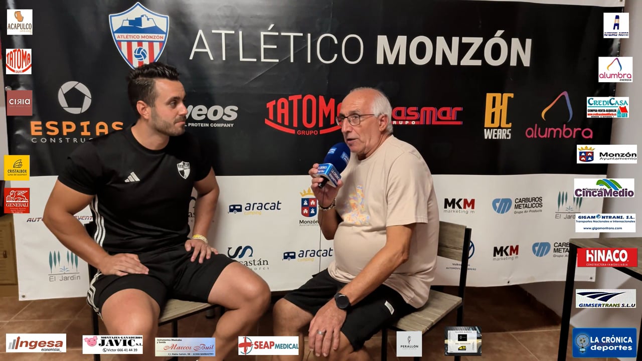 ELOY  AZNAR  (Entrenador CD Robres) At Monzón 4-3 CD Robres / J 2 / 3ª RFEF