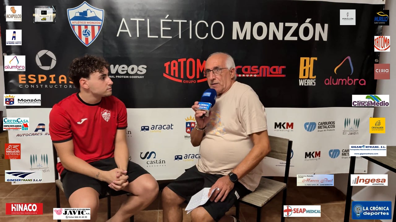 MAURO  SANCHEZ  VICENT (Jugador Monzón) At Monzón 4-3 CD Robres / J 2 / 3ª RFEF