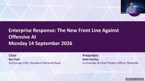 SASIG Webinar - Enterprise Response: The New Front Line Against Offensive AI 2026-09-14 13:00:00