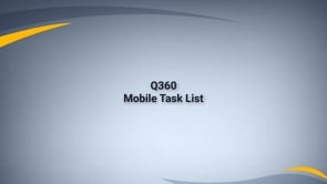 Q360 Stride Mobile App - My Task List