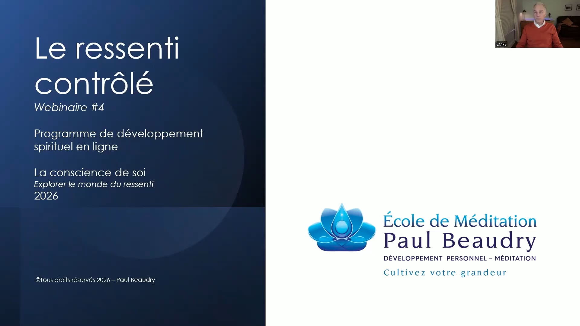 Le ressenti contrôlé - 2026