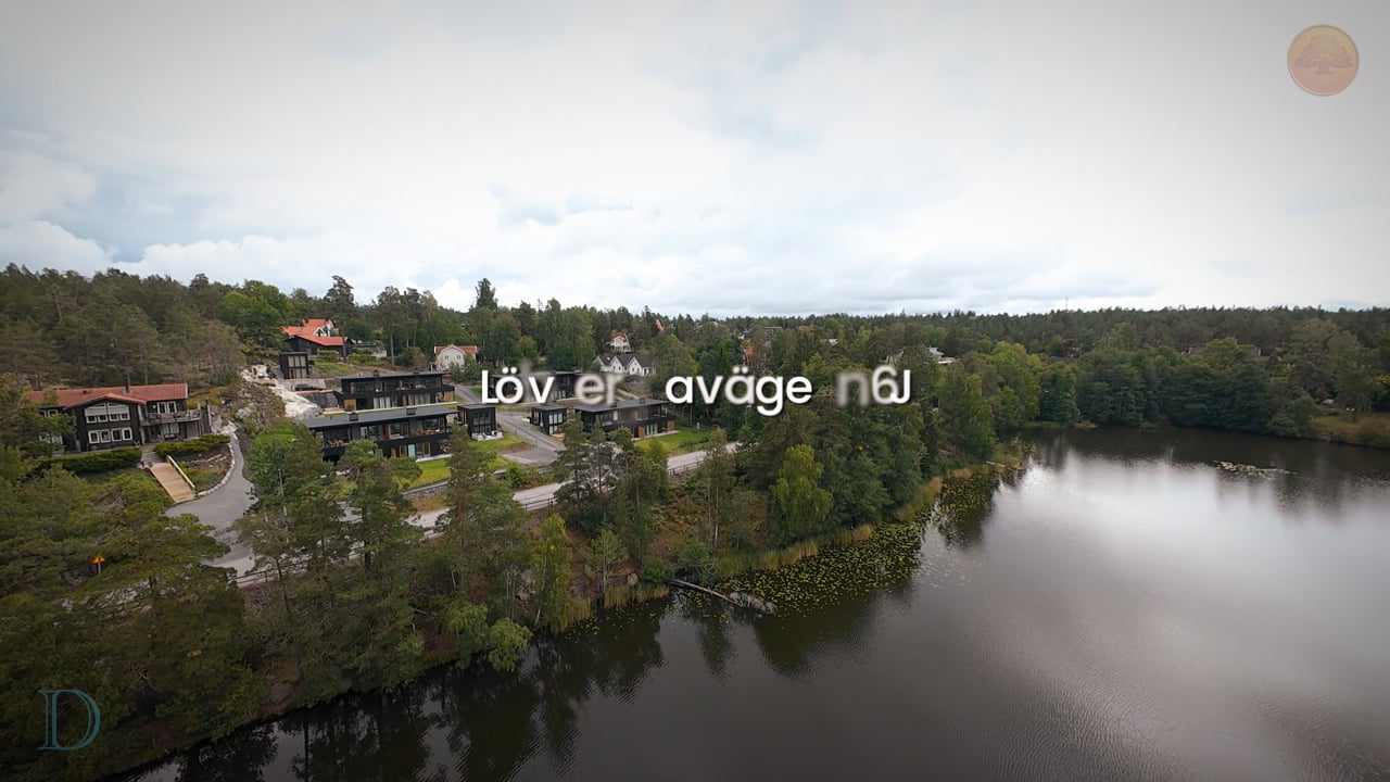 5 rum Parhus på Lövbergavägen 6 J Kummelnäs Nacka kommun - video
