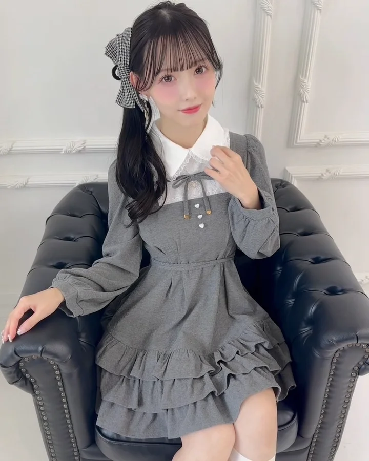 ティアードフリルカット長袖ワンピース | Rlab store