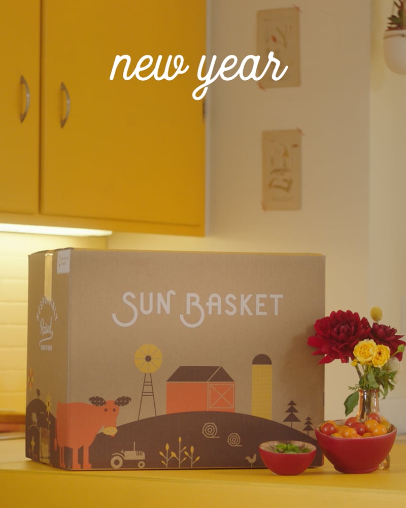 Sun Basket carb-smart plan social ad, edited by Matt Chavez