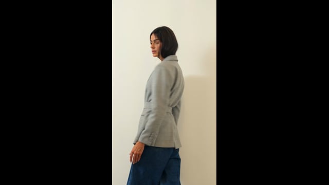 Blazer em Lã | Paris - Cinza 