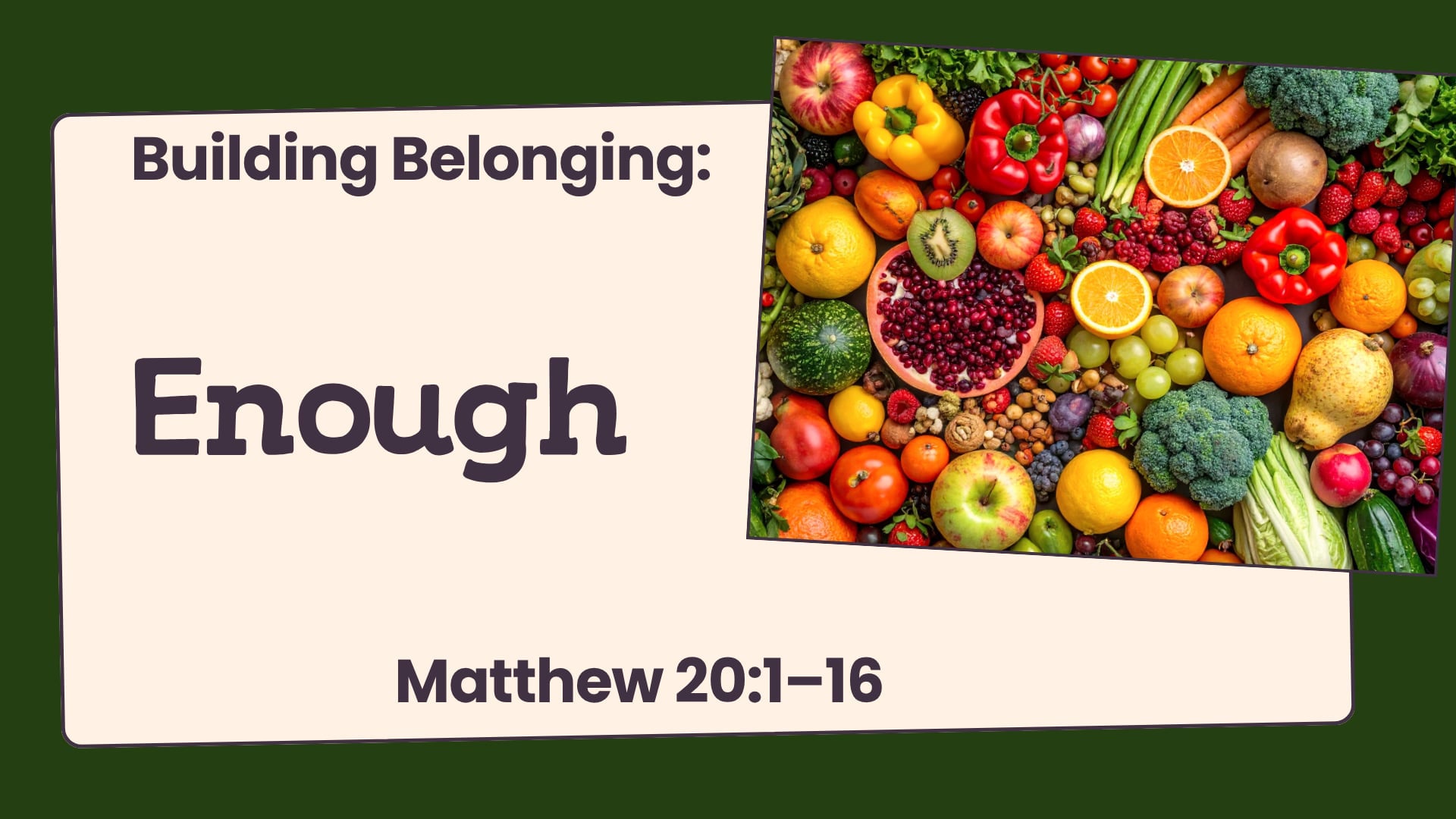 "Enough" - Sunday Service