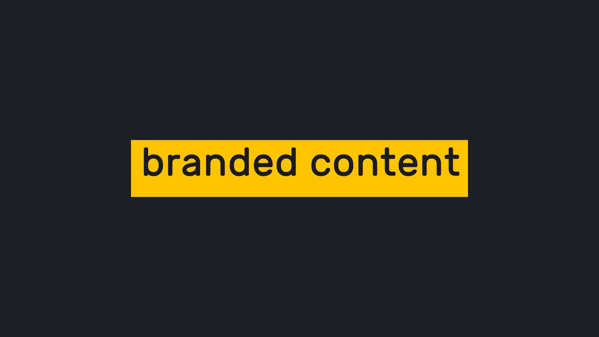 branded content