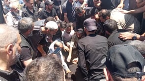 تشييع المقاتل السابق في الجيش السوري الحر حسام نور الدين في مدينة حمص