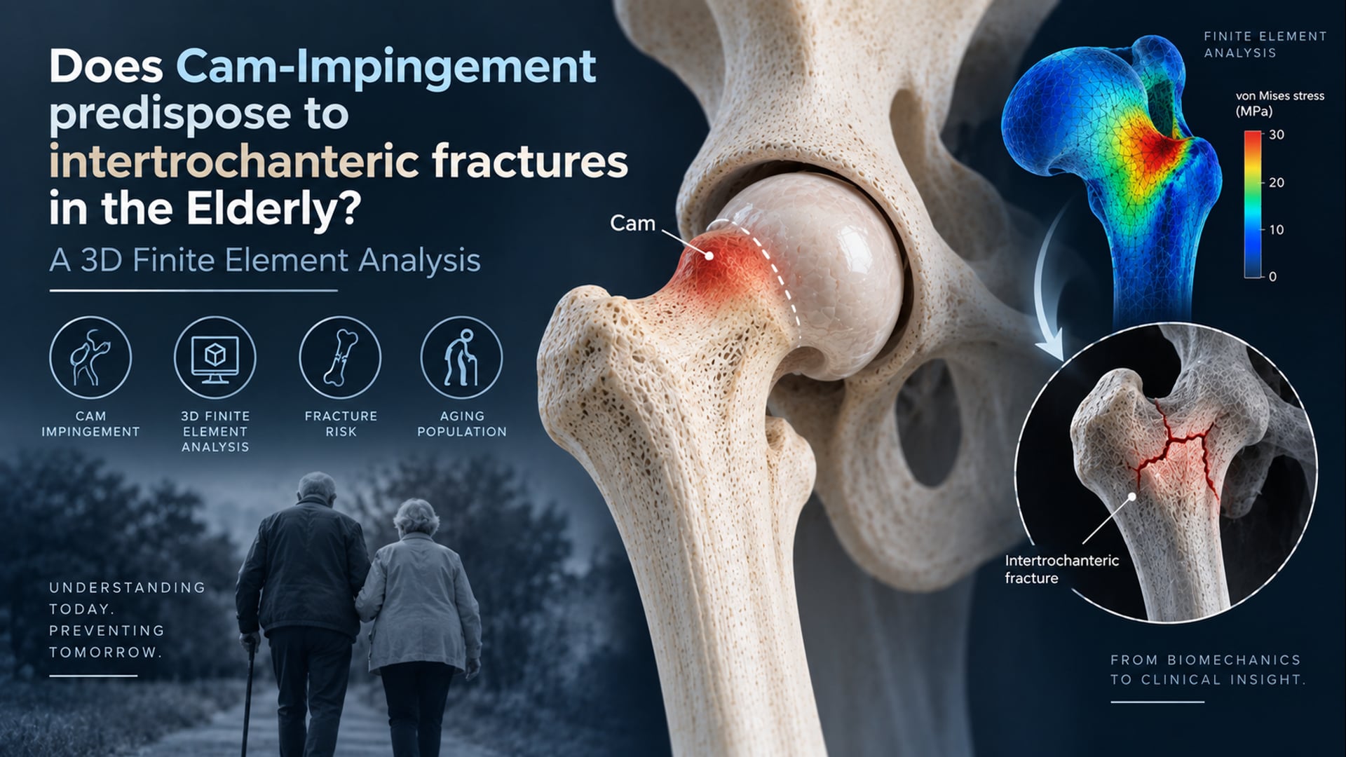 Does Cam-Impingement predispose to intertrochanteric fractures in the Elderly - A 3D Finite Element Analysis (T. Busato)