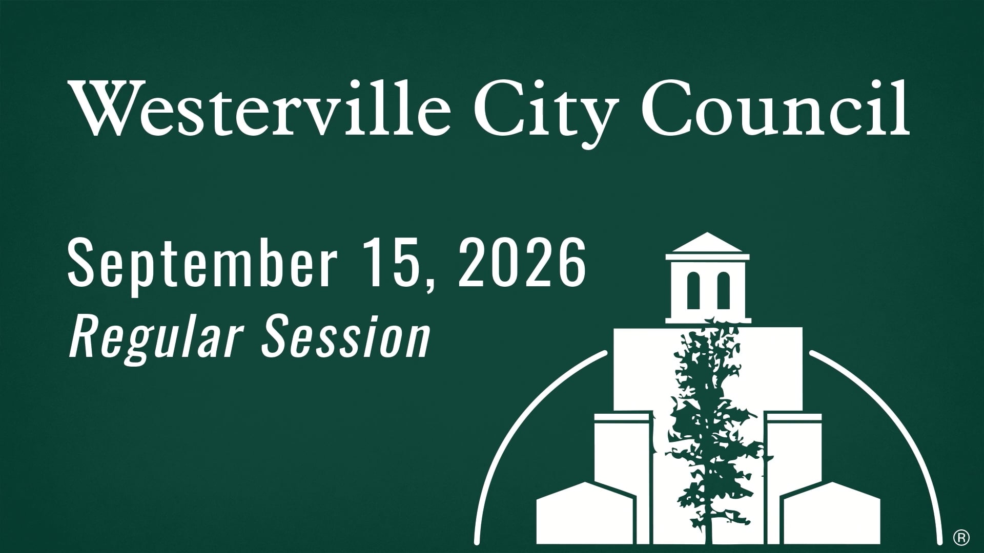City Council September 15, 2026