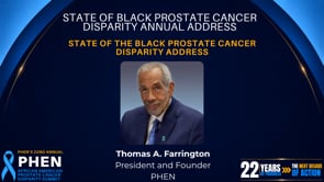 State of Black Prostate Cancer Disparity: 2026 Annual Address