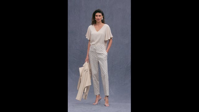 Blusa Crepe Areia Anastacia