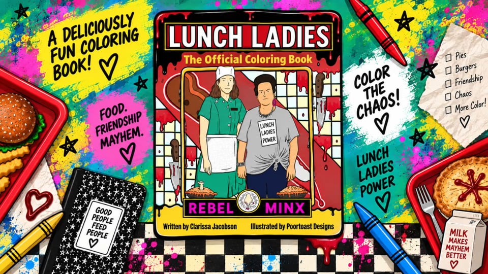 The Lunch Ladies Official Coloring Book by Poortoast: Markers Not Included!