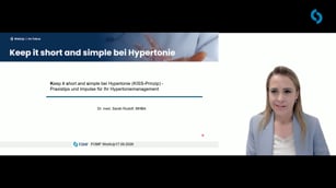 Keep it short and simple bei Hypertonie: Praxistips und Impulse für Ihr Hypertoniemanagement