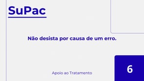 Não desista por causa de um erro.