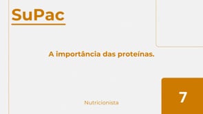 A importância das proteínas.