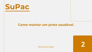 Como montar um prato saudável.