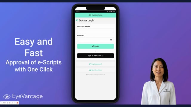 One Click Approvals of eScripts with EyeVantage