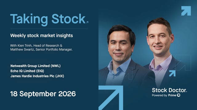 Taking Stock Weekly Insights 18 September 2026