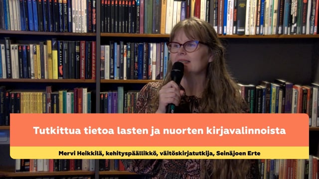Mervi Heikkilä: Tutkittua tietoa lasten ja nuorten kirjavalinnoista