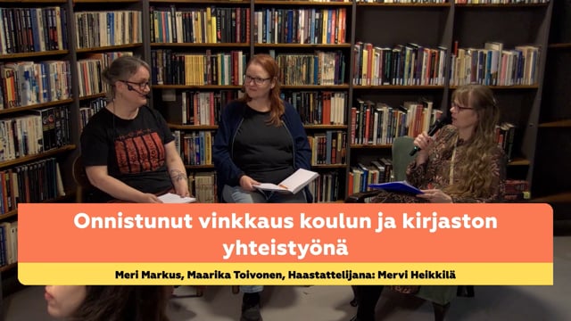 Onnistunut vinkkaus koulun ja kirjaston yhteistyönä