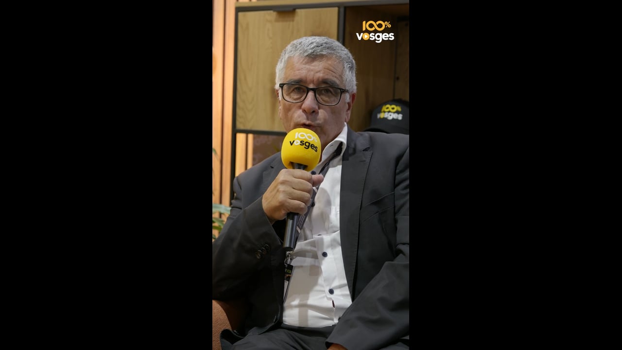 Xavier Dorado – Président de la FBTP 88 au Salon Habitat & Bois