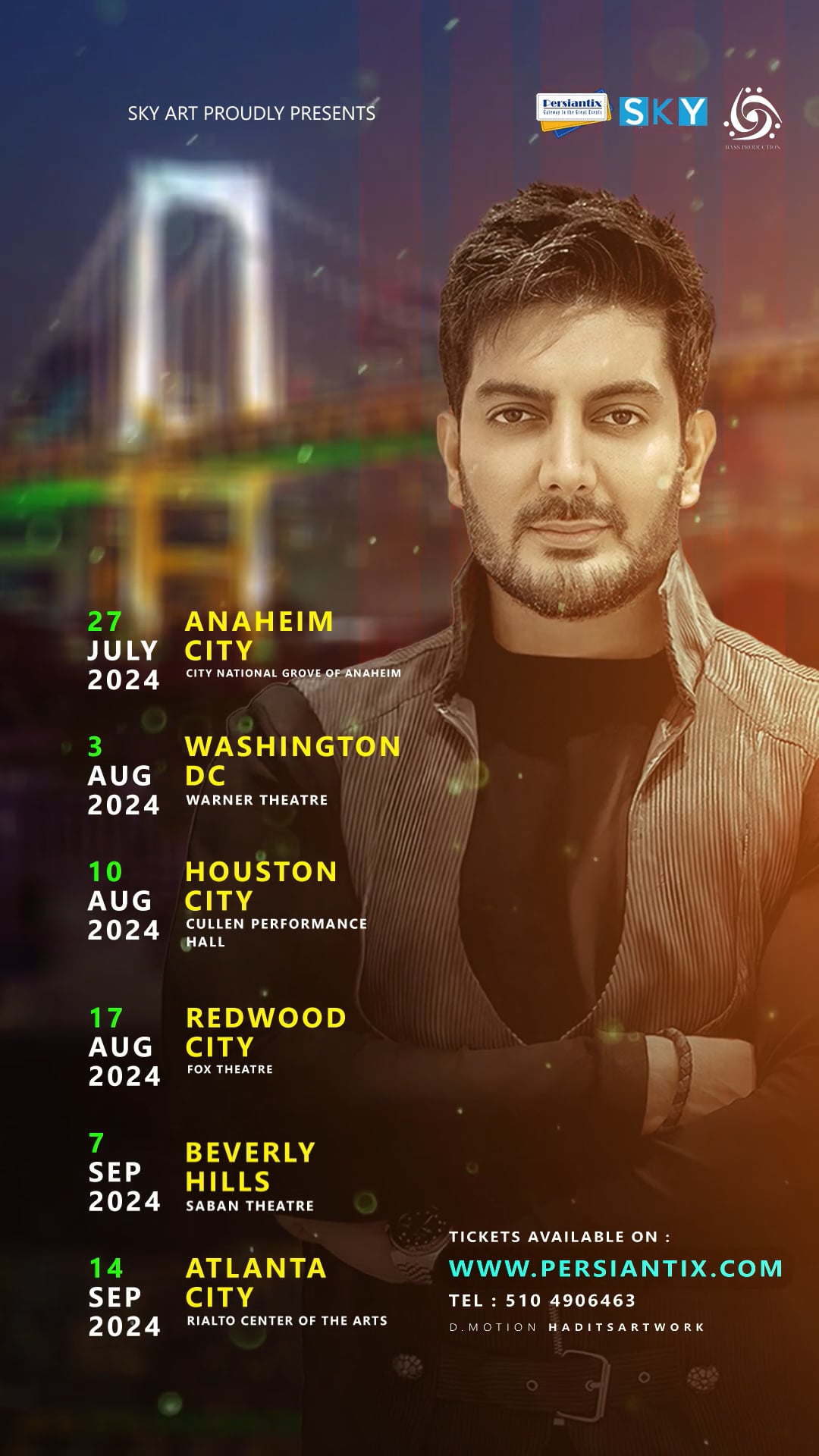 Farzad Farzin USA Tour Ads 2