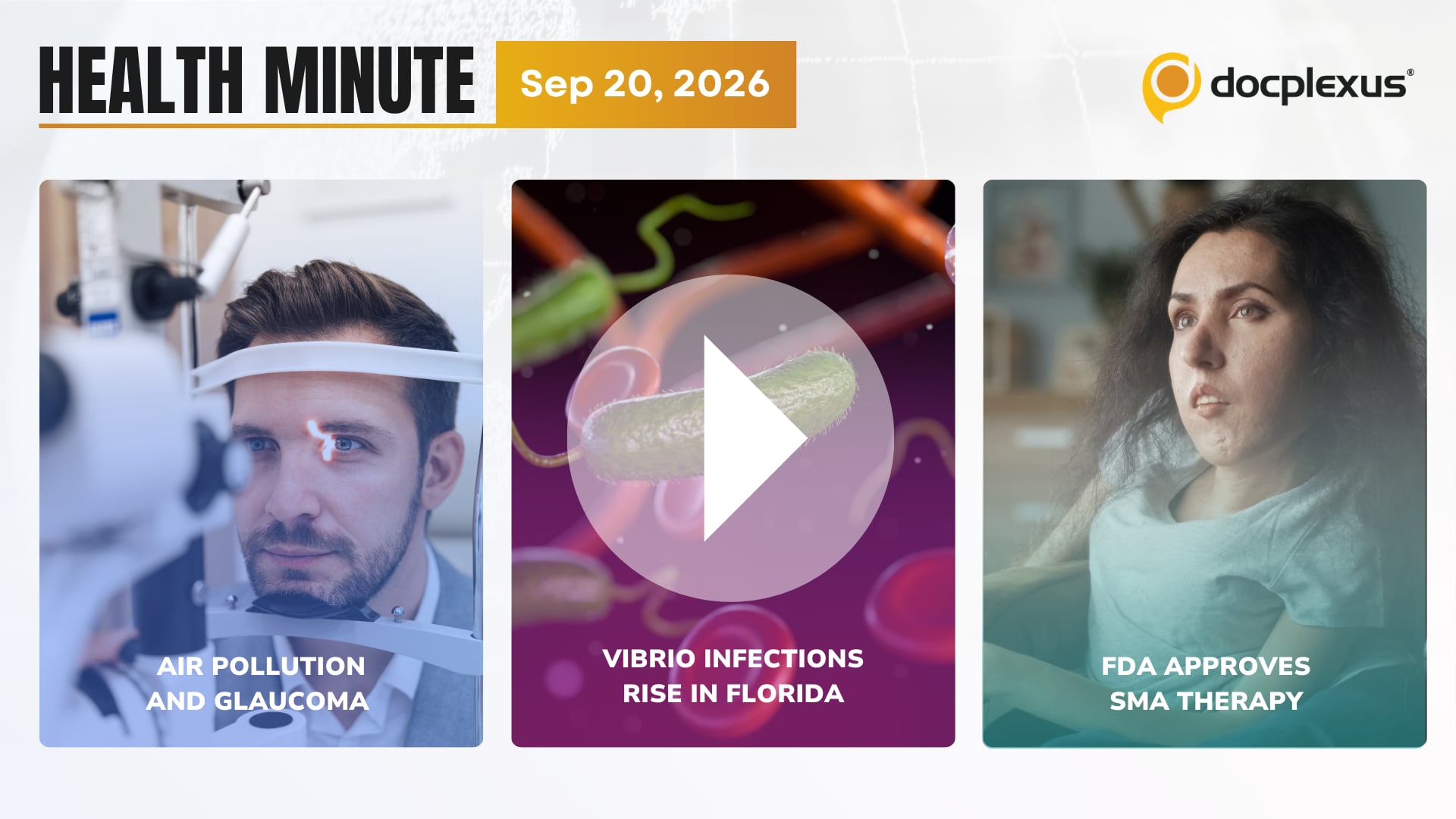 Air Pollution and Glaucoma, Vibrio Infections, and More