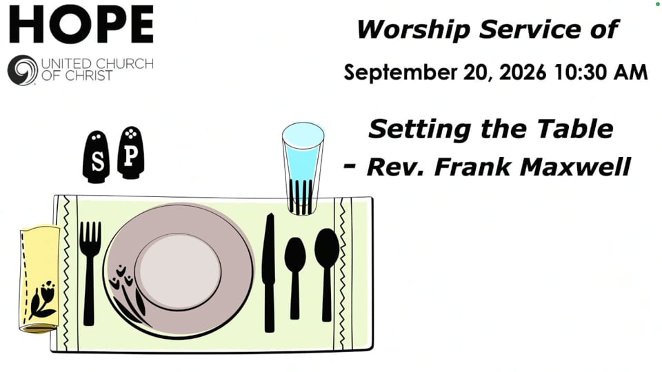 Setting the Table