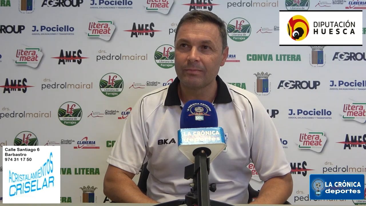 JOSE IGNACIO GÓMEZ (Entrenador Épila) CDJ Tamarite 1-2 CF Épila / Jor. 3 / Tercera Rfef